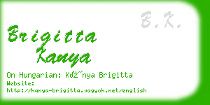 brigitta kanya business card